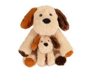 Playtive Zestaw pluszaków mama z maleństwem, 32 cm (Pies) - Maskotki i pluszaki - miniaturka - grafika 1