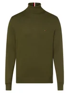 Swetry męskie - Tommy Hilfiger - Sweter męski z dodatkiem kaszmiru, zielony - miniaturka - grafika 1