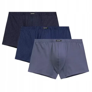 BOKSERKI MĘSKIE bawełniane dopasowane 3MH-218 wygodne Atlantic *XL - Majtki męskie - miniaturka - grafika 1