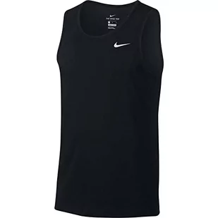 Nike Męski top M NK Dry Tank DFC Solid Top, czarny/(biały), 2XL-T - Koszulki męskie - miniaturka - grafika 1
