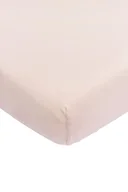 Prześcieradła dla dzieci - Meyco Baby Uni dopasowane prześcieradło do kołyski (prześcieradło z miękkiego dżerseju, wykonane w 100% z bawełny, oddychające, wymiary: 40 x 80/90 cm), Soft Pink - miniaturka - grafika 1