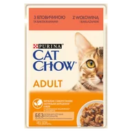 Mokra karma dla kotów - PURINA Cat Chow Adult Karma dla kotów z wołowiną i bakłażanem w galaretce 26x85g - miniaturka - grafika 1