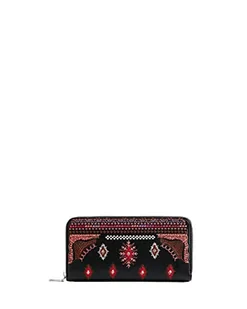 Desigual Womens Mone_REGASITA Fiona PU portfel podróżny, czarny, jeden rozmiar, czarny, jeden rozmiar - Portfele - miniaturka - grafika 1