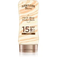 Balsamy i kremy do opalania - Hawaiian Tropic HT Silk Hydration Lotion SPF15 Krem przeciwsłoneczny 180ml Y000060710) - miniaturka - grafika 1