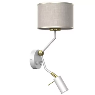Milagro Kinkiet LINO BIEL LEN 1xE27 + 1x mini GU10 MLP7494 - Lampy ścienne - miniaturka - grafika 1