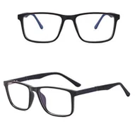 Okulary korekcyjne, oprawki, szkła - Męskie okulary zerówki do komputera BLUE LIGHT z flexami 25133D brąz/czerń - miniaturka - grafika 1