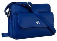 Torebki damskie - Torebka damska skórzana Rovicky na ramię listonoszka crossbody na suwak miejska saszetka, niebieski - miniaturka - grafika 1