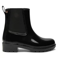 Kalosze damskie - Kalosze Tommy Hilfiger Flag Rainboot FW0FW08213 Czarny - miniaturka - grafika 1