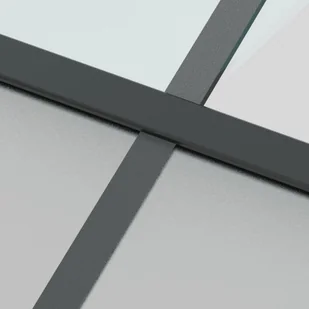 Drzwi przesuwne, czarne, 90x205 cm, szkło hartowane, aluminium 8721012120457 - Drzwi wewnętrzne - miniaturka - grafika 7