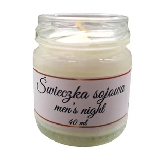 Świeczka Sojowa dla Mężczyzn MEN’S NIGHT – 40 ml, Ręcznie Robiona - Świece Świeczka Sojowa dla Mężczyzn MEN’S NIGHT – 40 ml, Ręcznie Robiona - Świece - miniaturka - grafika 1