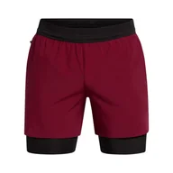 Spodnie sportowe męskie - Męskie spodenki treningowe Under Armour UA Vanish Elite 2in1 Short - czerwone - UNDER ARMOUR - miniaturka - grafika 1