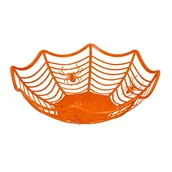 Balony i akcesoria - Miska ozdobna misa na słodycze Halloween pajęczyna - miniaturka - grafika 1