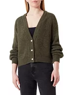 Kurtki damskie - ICHI IHMARIN CA2 damska kurtka z dzianiny, 190417/Kombu Green, L - miniaturka - grafika 1