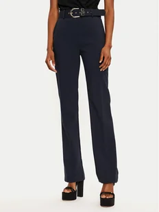 Rinascimento Spodnie materiałowe 1000769154241 Granatowy Regular Fit - Spodnie damskie - miniaturka - grafika 1