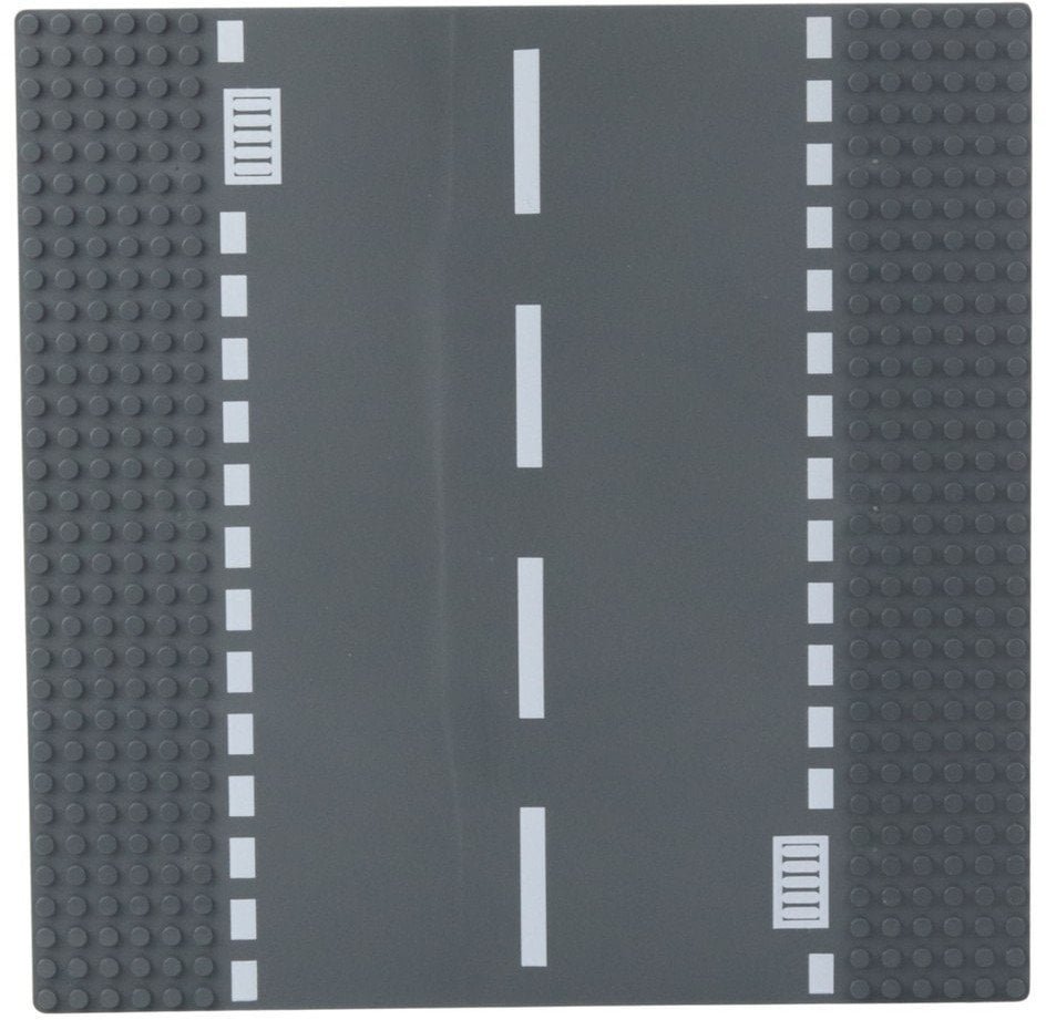 Płyta Plansza Konstrukcyjna Do Klocków Droga Z Kanalizacją 26x26 cm LEAN TOYS