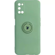 Etui i futerały do telefonów - Bizon Etui Case Silicone Ring OPPO A52 / A72 / A92 jasnozielone BCSROPA92LGN - miniaturka - grafika 1