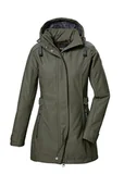Kurtki damskie - G.I.G.A. DX Damska kurtka softshell Parka/softshell z odpinanym kapturem GW 22 WMN SFTSHLL PRK, oliwkowa, 36, 42210-000 - miniaturka - grafika 1