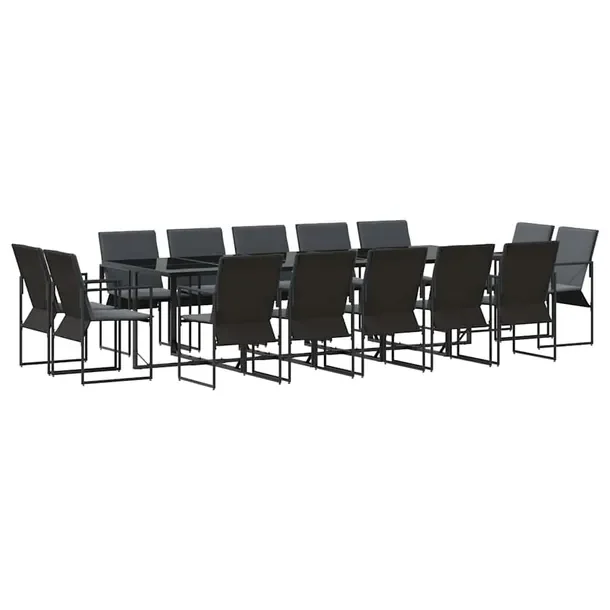 Zestaw Ogrodowy z Textilene dla 14 Osób, Stół 550x107x72cm, Krzesła, Cz