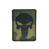 Odzież taktyczna i umundurowanie - Patch Punisher moro z nożem survivalowym w karcie 76mm x 100mm - miniaturka - grafika 1