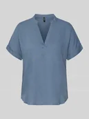 Bluzki damskie - Bluzka w stylu relaxed fit z czystej wiskozy Model 'BEAUTY' - miniaturka - grafika 1