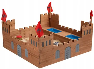 Piaskownica kształt Zamek Rycerski Drewniana Ogromna 113 x 70 cm Playtive - Place zabaw - miniaturka - grafika 1