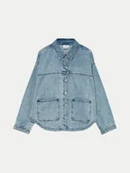 Koszule damskie - Vero Moda Koszula jeansowa Jamie 10331693 Niebieski Relaxed Fit - miniaturka - grafika 1