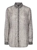 Bluzki damskie - Pieces Bluzka "Pcjamaca" w kolorze czarno-białym - miniaturka - grafika 1