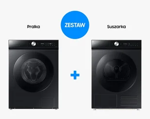 Samsung Zestaw Pralka Bespoke AI 11kg WW11DB8B95GBU4 + Suszarka Bespoke AI 9kg DV90DB8845GBU4 - Zestawy AGD - miniaturka - grafika 1