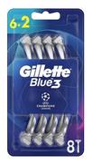 Maszynki do golenia i wkłady - Gillette Blue3 Comfort Champions League maszynka do golenia 8 szt dla mężczyzn 8szt - miniaturka - grafika 1