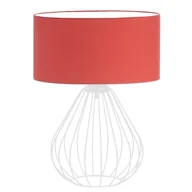Lampy stojące - Nowoczesna lampka nocna do sypialni LUKKA na białej podstawie - miniaturka - grafika 1