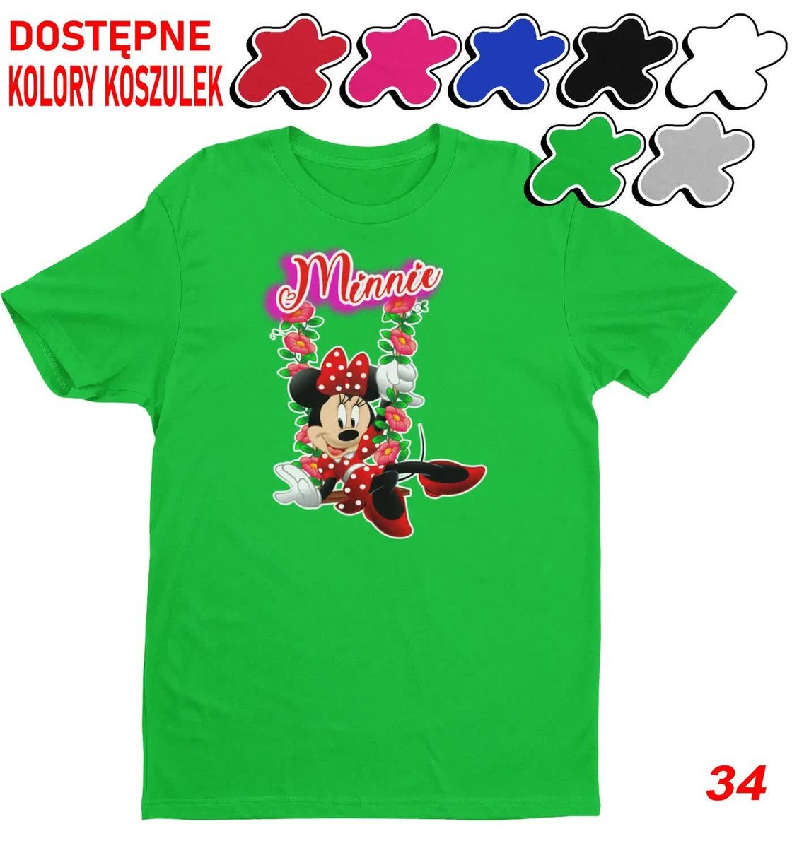 Dziecięca Koszulka Z Nadrukiem Duży Wybór -M 134-140