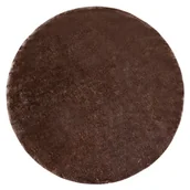 Dywany - Dywan LAPIN Shaggy koło kość słoniowa / czekolada antypoślizgowy, do prania brązowy koło 120 cm - miniaturka - grafika 1