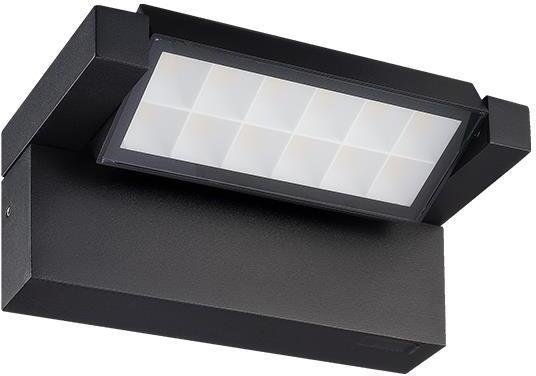 Nordlux Kinkiet LED 20W 3CCT IP54 RAL9005 do elewacji i wejścia