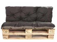 Poduszki ogrodowe - Poduszki na palety komplet, siedzisko 120 x 60 i opacie 120x60 cm, Poduszki ogrodowe na palety,   Czarna - miniaturka - grafika 1