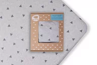 Prześcieradła dla dzieci - PINK NO MORE PRZEŚCIERADŁO Z GUMKĄ DO ŁÓŻECZKA 120x60cm TRÓJKĄTY - miniaturka - grafika 1