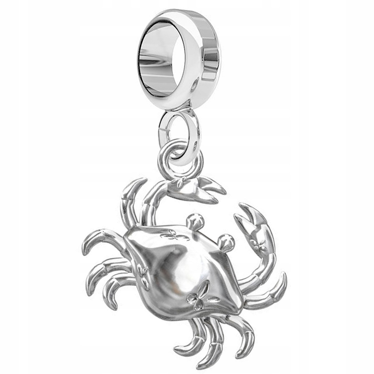 Charms Srebrny z Krabem Skorupiak Krab Homar Plaża Ocean Morze SREBRO 925