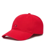 Czapki męskie - Czapka z daszkiem Tommy Hilfiger Flag Soft 6 Panel AM0AM13426 Czerwony - miniaturka - grafika 1