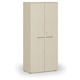 Szafa biurowa z drzwiami PRIMO WOOD, 1781 x 800 x 420 mm, brzoza - Szafy biurowe - miniaturka - grafika 1