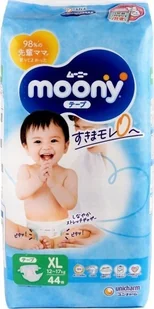 Moony Airfit XL 5, 12-17kg, 44 szt. - Pieluchy - miniaturka - grafika 1