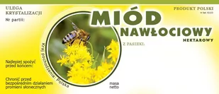 Etykiety na Miód Nawłociowy (100szt) - wzór E1113 - Akcesoria do hodowli zwierząt - miniaturka - grafika 1