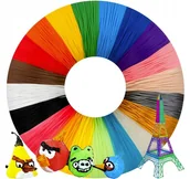 Filamenty i akcesoria do drukarek 3D - Wkłady do Długopisu 3D Pen 100M 20 Kolorów x 5m 100 m Filament 1,75 - miniaturka - grafika 1