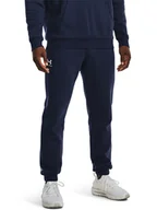 Spodnie sportowe męskie - Under Armour Spodnie dresowe UA Essential Fleece Jogger 1373882 Granatowy Regular Fit - miniaturka - grafika 1