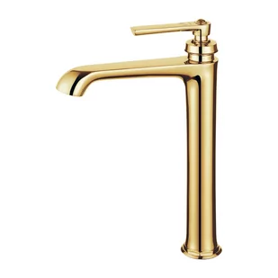 Omnires Armance bateria umywalkowa wysoka 32 cm złoty AM5213GL - Baterie umywalkowe - miniaturka - grafika 3