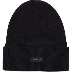 Calvin Klein Czapka ESSENTIAL | z dodatkiem wełny i kaszmiru - Czapki damskie - miniaturka - grafika 1