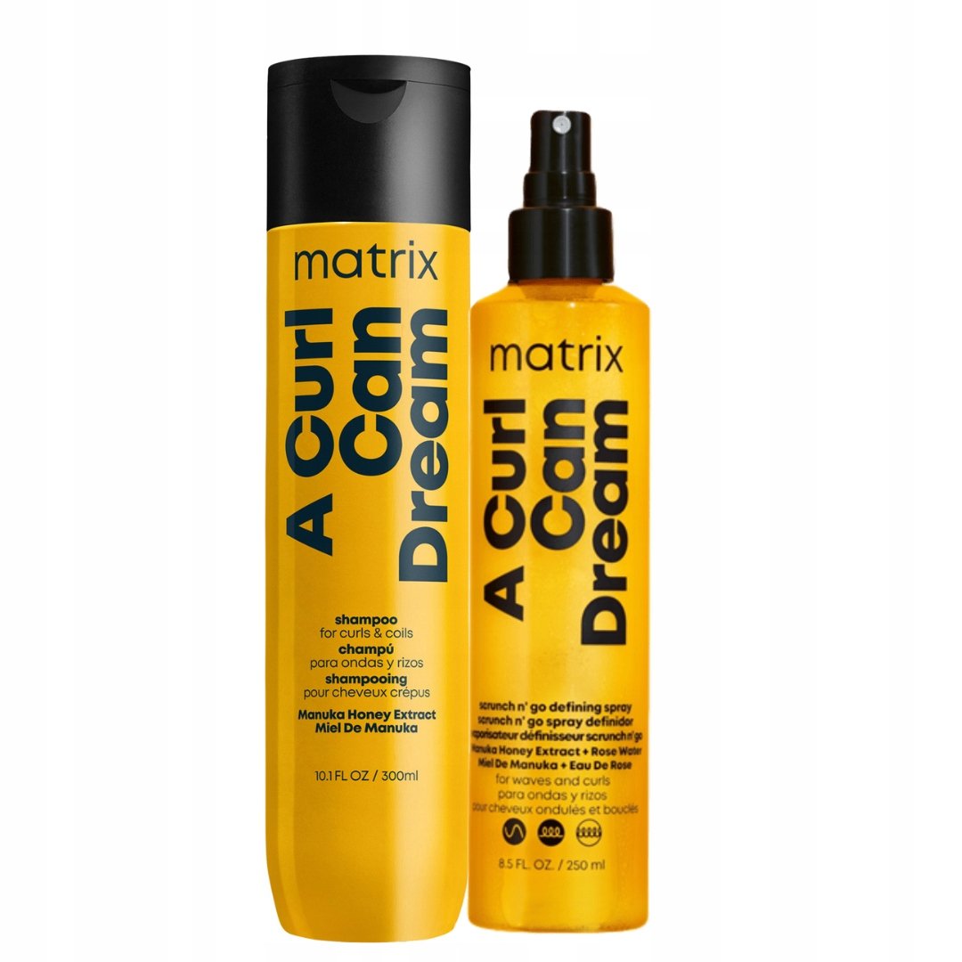 Matrix A Curl Can Dream Szampon do włosów kręconych 300ml, Spray 250ml