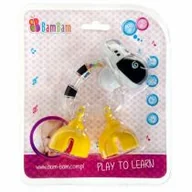 Grzechotki dla dzieci - Bambam Grzechotka zebra 359896 - miniaturka - grafika 1