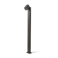Lampy ogrodowe - Lampa ogrodowa na słupku MICASA3S czarna - miniaturka - grafika 1