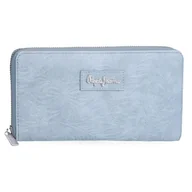 Portfele - Pepe Jeans Jana Portfel z portmonetką niebieski 19,5 x 10 x 2 cm Poliester i PU by Joumma Bags, Niebieski, Talla única, Portfel z portfelem - miniaturka - grafika 1