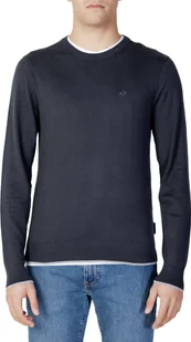 ARMANI EXCHANGE Sweter męski bawełniany szary GR75101 - Rozmiar: XS - Swetry męskie - miniaturka - grafika 1