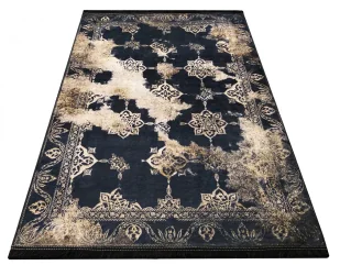 Czarny elegancki dywan B4-S16 - Dywany - miniaturka - grafika 1